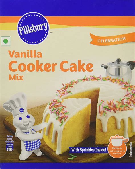 Pillsbury Eggless Cooker Cake Mix, Vanilla, 159g (Pack of 2) : Amazon ...
