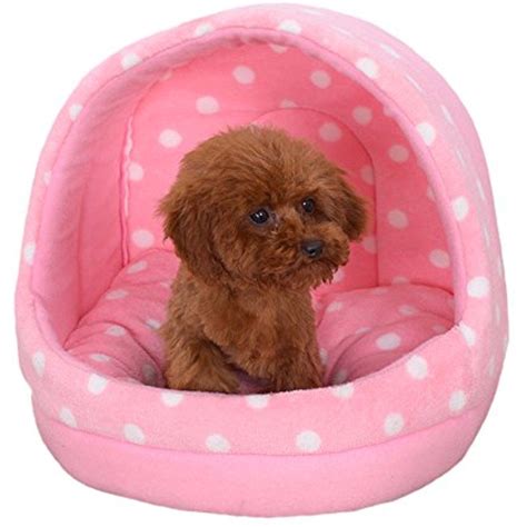 D.W.U Small Dog Beds Covers in Pink Polka Dot Design