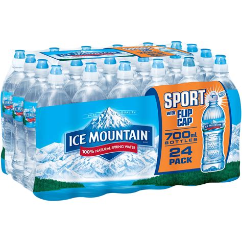 ICE MOUNTAIN Brand 100% Natural Spring Water, 23.7-ounce plastic sport ...