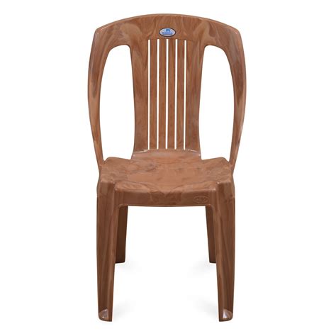 Nilkamal CHR4032 Plastic Armless Chair (Pear Wood) – Velan Store