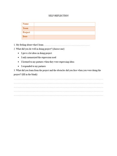 Image result for How to Write a Self Reflection