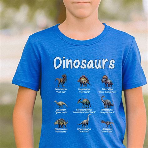 Kid's Dinosaur T-shirt Dinosaur T-shirt Kids Science - Etsy