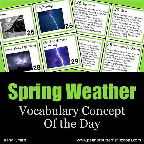 Image result for Spring Weather Vocabulary