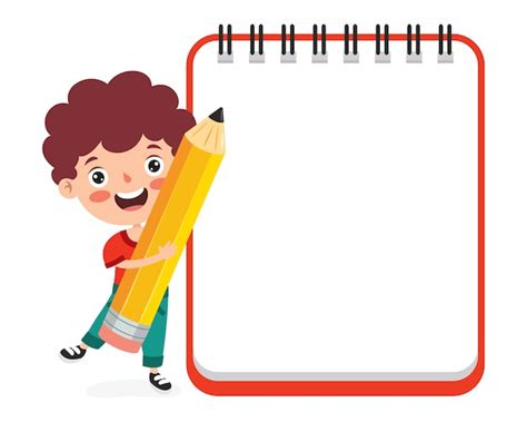 Blank note papers for children education | Premium Vector