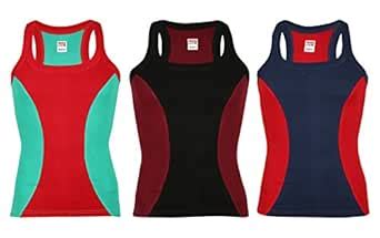 Buy e-Fresh Men's Cotton Vests- Pack of 3 (LIVA JASS BNR - XXL, Multi ...