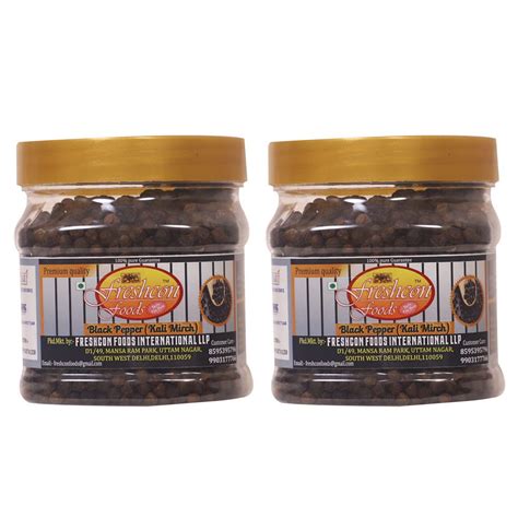 Freshcon Foods Whole Black Pepper | Sabut Kali Mirch | Preservative ...