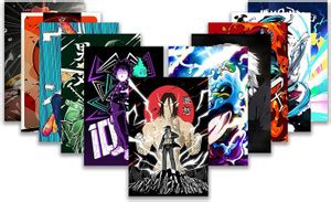 Set of 15 naruto wall poster 300 GSM Thick glossy poster anime poster ...