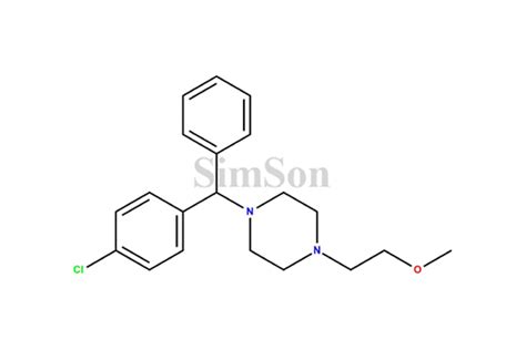 1-((4-chlorophenyl)(phenyl)methyl)-4-(2-methoxyethyl)piperazine | CAS ...