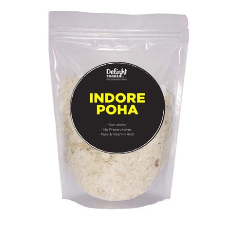 Delight Foods Special Indore Poha - 400gm (Set of 2 Packets - Each of ...