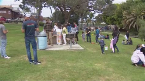 Blind and visually impaired kids take part in unique beeping Easter egg hunt | cbs8.com