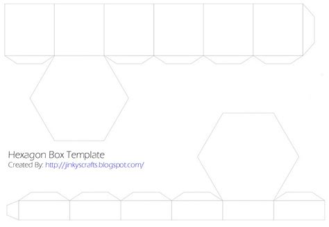 Image result for Hexagonal Box Template