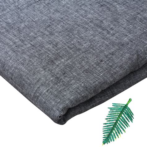 Buy Black-White Color Plain Lee Fabric 68306/4 | FFAB