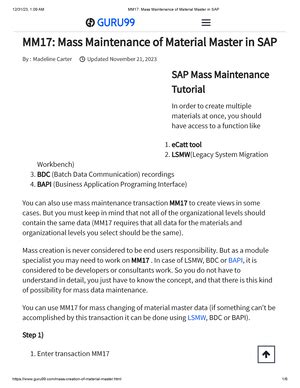 SAP SD Material Master - Free SAP SD Training - ERProof » SAP SD » SAP ...