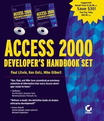 Access 2000 Developer′s HandbookTM Set: v. 1 & 2 : Litwin, Paul, Getz ...