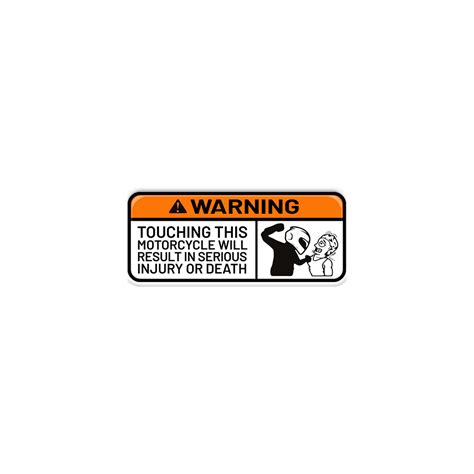 Warning Bike Sticker – Orbiz Creativez
