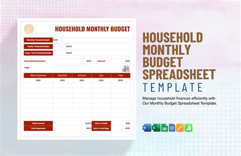 Image result for Home Budget Example