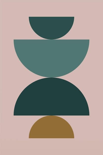 Geometric shapes wall decor | Premium Vector