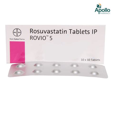 Rovio 5 Tablet 10's Price, Uses, Side Effects, Composition - Apollo ...