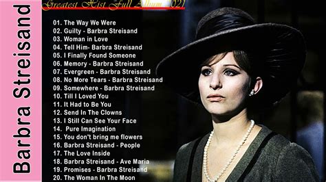 Barbra Streisand Greatest Hits Full Album 2021 - Barbra Streisand ...