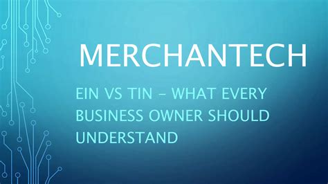 EIN vs TIN - What Every Business Owner Should Understand.pptx