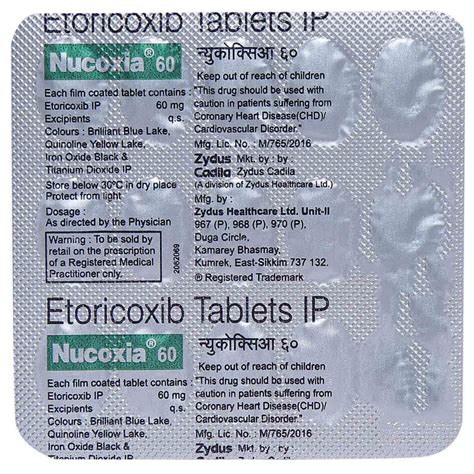 Nucoxia 60 Tablet | Uses, Side Effects, Price | Apollo Pharmacy