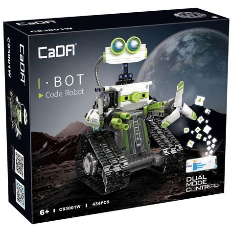 Image result for Coo Doo Almubot Building Robot Set RemoteApp Controlled Coding Walking Robot Kit