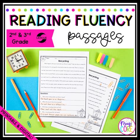 Reading Fluency Passages for 2nd & 3rd Grade | MagiCore - Worksheets ...