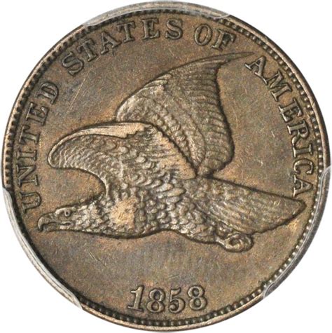 1858 Flying Eagle Cent. Large Letters, High Leaves (Style of 1857 ...