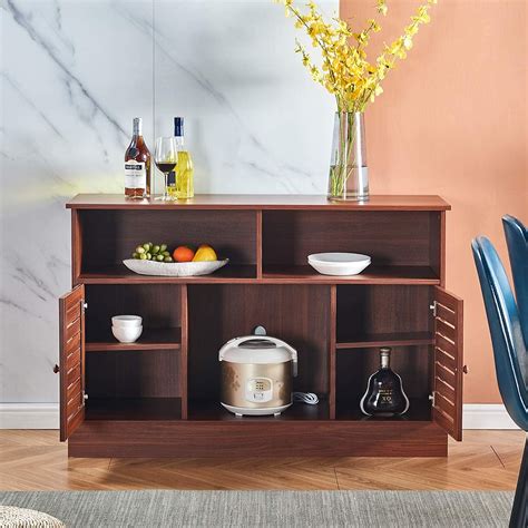 nozama Wooden TV Stand Cabinet Unit with Fireplace Cabinet, Living Room ...