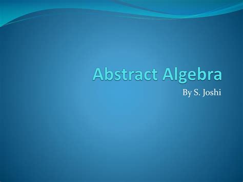 Image result for Abstract Algebra Video Lectures