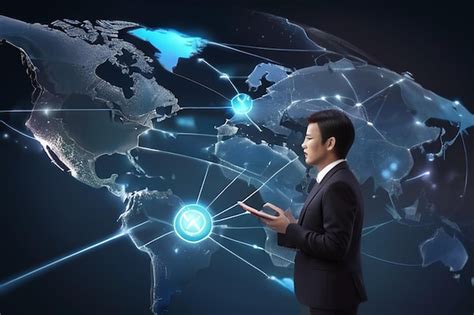 Global communication network concept digital transformation | Premium ...