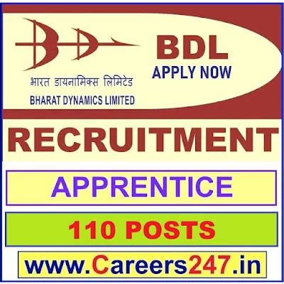 Bharat Dynamics Limited (BDL) Apprentice Recruitment 2025 - Apply ...