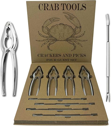 Amazon.com: Crab Leg Crackers and Picks, Set of 4 Easy-to-Use Lobster ...