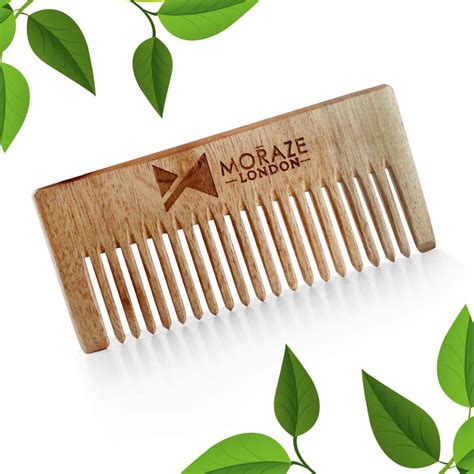 Buy Moraze Wooden Neem Comb for Hair Growth, Hairfall, Dandruff & Frizz ...
