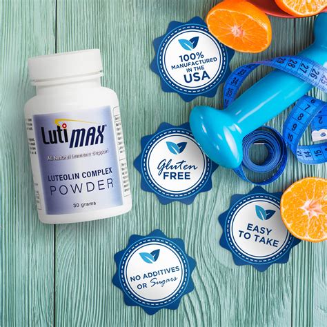 Buy LutiMax Luteolin Complex Powder w/ Rutin 30 gm 100 Servings ...