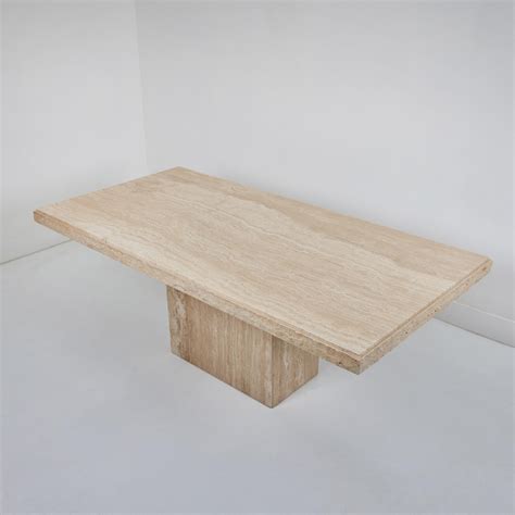 A Roman Travertine Dining Table with a Quarry Edge For Sale at 1stDibs ...