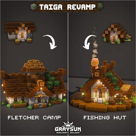 Taiga Houses Minecraft