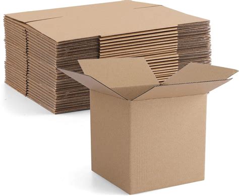 Buy Eupako 5x5x5" Cardboard Box Mailers 25 Pack Brown Cube Corrugated ...