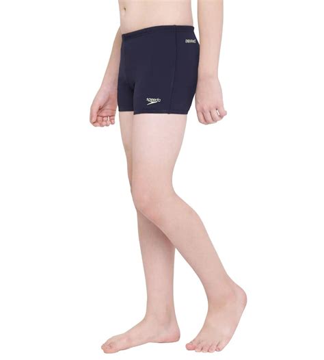 Buy Speedo Boys Essential Endurance Aquashorts True Navy-Spritz ...