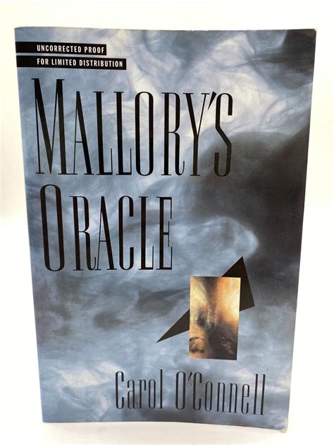 Mallory's Oracle: O'Connell, Carol: 9780399139758: Amazon.com: Books