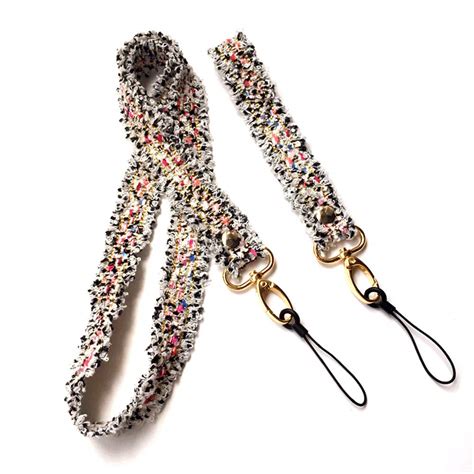 Lanyard Home Wide Soft Jacquard Neck Lanyard Necklace Key Chain and ...