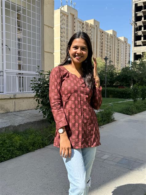 Mocha Straight Short Kurti – My Store