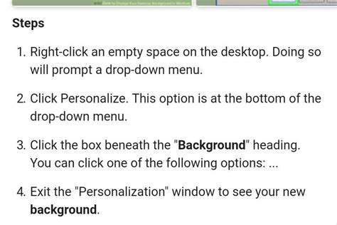 write steps to change the wallpaper - Brainly.in