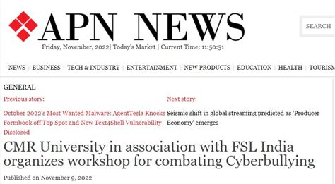 In The News - CMR University