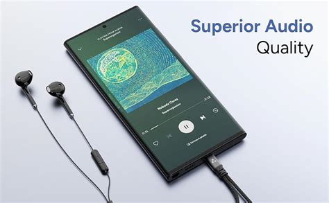 AMBRANE 2 in 1 Type C to 3.5mm AUX/C to C, Audio Jack Connector with ...