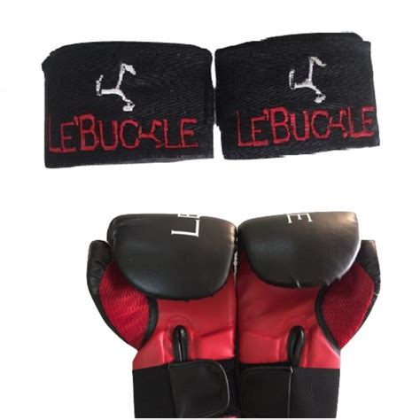 Le Buckle Boxing Gloves (12 oz) and Handwraps Set : Amazon.in: Sports ...