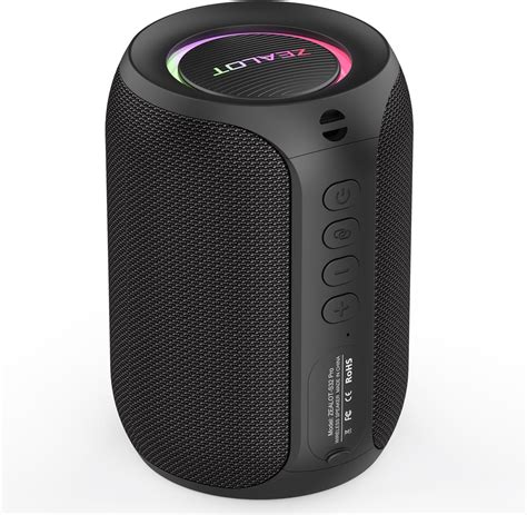 ZEALOT Bluetooth Lautsprecher,Musikbox mit USB/TF Karte/AUX,Bluetooth Box mit IPX5 Wasserdicht ...