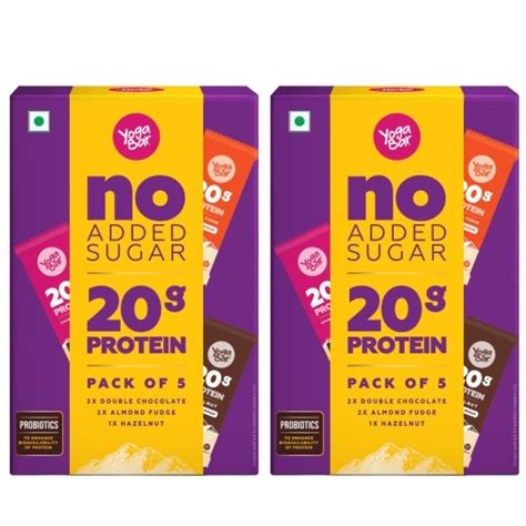 Yogabar No Added Sugar 20g Protein Bars | High Protein & Energy Bars ...