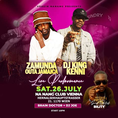Zamunda outta Jamaica 26.07.2025 Inna NaNang Club Vienna ...