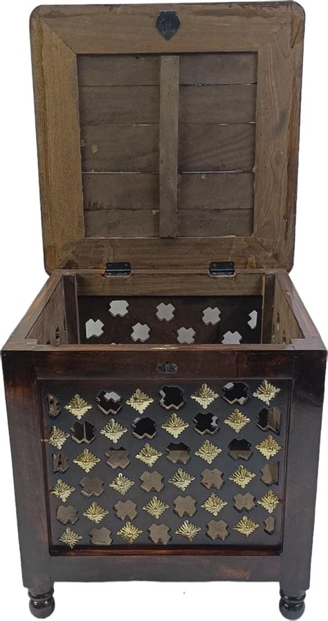 SMARTS COLLECTION Teak (Sagun) Square Bedside Table | Perfect for ...